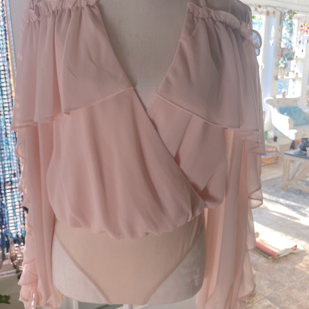 Stunning Romantic ruffle bodysuit